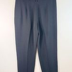 COS Womens Dress Pants Black Pleated High Waisted Tapered Trouser Slacks Size 8 Photo 1