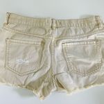 Free People  Butter Yellow Denim Shorts Photo 3