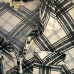 Lily White  Black Creme Plaid Sz M Photo 2