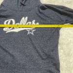 Dallas Cowboys woman’s blue silver metallic hoodie sweatshirt size large Photo 5