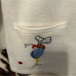 VTG Andreno Argento Womens Large White Embroidered Novelty Golf Cardigan Photo 4