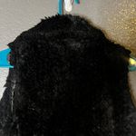 Free Planet Women’s Black Faux Fur Open Front Vest – Sleeveless Layering Piece Photo 5