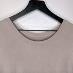 LOGO By Lori Goldstein  Tan Tunic with Plaid Ruffle Bottom Size L Photo 2