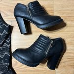 Candie's  mini Blk sleeveless dress (ladies Lg) & ladies 7.5 Blk heel boot SET Photo 7