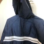 Nike Vintage woman’s size large 12-14 navy and white lined 1/4 zip windbreaker Photo 7