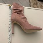 Boots Chic Blush Suede Heeled Boots 6 1/2 Clean Great Shape Miss Lola Pink Size 6.5 Photo 2