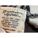 Gudrun Sjödén L Black & White Floral Knit Vest Tunic Organic Cotton linen NWOT Size L Photo 7