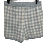 Altar'd State Altar’d state Baby Blue Gingham Checker Knit Shorts Size Large Photo 2