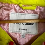 Juicy Couture  Onyx Puffer Jacket Womens Size S Lime (Bright Neon Yellow) NWT Photo 6