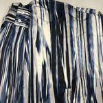 Jones New York Jones‎ New York Size Small Pullover Blue White Black Blouse Long Sleeve V Neck Photo 2