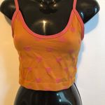 Urban Outfitters  Heart Pattern Bandeau - bralette top Orange and Pink M/L Photo 2