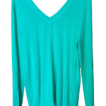 Lilly Pulitzer Women’s Large Areli Green Pullover V-neck Crisscross Back Top #75 Photo 0