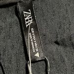 ZARA  size small long sleeve textured body suit square neck side zipper snaps Photo 7