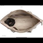 Nordstrom Lexa Pebbled Leather Tote Bag in Grey Taupe with Gold Hardware EUC Photo 6