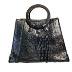 Custom Genuine 100%PVC Hornback Skin Leather Purse Black Photo 2