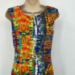 Rabbit‎ Rabbit Rabbit Midi Dress Womens 6 Multicolor Aztec Southwest Sleeveless Photo 3