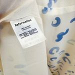 Reformation  | NWOT Juliette‎ Sweetheart Midi Dress in Marc Blue & White Photo 8