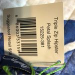 Vera Bradley NWT Blue Petal Splash triple zip hipster Women's Bag tote Photo 3