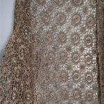 Carmen Marc Valvo Carmen Marc Vavlvo Tan 2Pc Crochet With Sparkly Beads Tank Top & Cardigan XL Photo 8