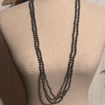 kim rogers Dark Grey Faux Pearl Necklace Photo 6