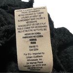 Free People  Black Waffle Knit Sleeveless Swing It Cowl Neck Tank Top size Small Photo 8