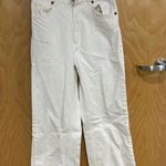 ZARA White High Waisted Jeans Photo 2