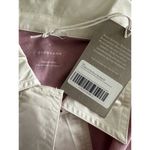 Everlane New  Organic Cotton Polo Short Sleeve Dress Mauve White Collar Small Photo 4