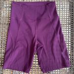 Girlfriend Collective Purple High Waisted Compressive Shorts Photo 2