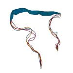 Vintage Funky Multicolor Rope Belt Turquoise Fabric Accent Blue Photo 1