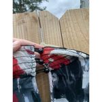 Byer California A Byer Print Sleeveless Top Size Medium Black Grey Red Artsy‎ High Neckline Photo 6