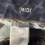 American Eagle  SZ 0 MIDI Jean Shorts Cuffed Super Stretch Low-Rise Whiskered Photo 6