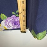 Joie  100% Silk‎ Dress Women Small Navy Blue Floral V-Neck Boho Bloomcore Cottage Photo 7