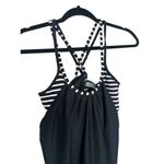 Athleta  Hidden Agenda 2 In 1 Bra Tank Top Womens Size S Strappy Cross Back Black Photo 2