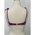 Nanette Lepore Eugenia Plunge Molded Bikini Top Persian Paisley Raspberry 8 Photo 9