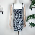 Elliatt  Beth Mesh Mini Dress Black White Photo 4