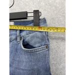 Free People  Women's Blue Denim Jeans Raw Hem Size 28 Cotton Blend Button Fly Photo 7