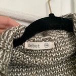 Debut - -  Cardigan Sweater Tan White  Womens‎ Size S/M Cozy spring western boho Photo 3