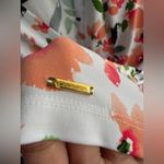 Calvin Klein Sleeveless Floral Women’s Blouse – Size S – Coral, Orange & Green Photo 6