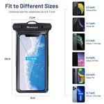 3D Waterproof Phone Case IPX8 Shockproof Phone Pouch Dry Bag Cover Black Photo 4