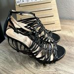 Nike Coach Black Fantasia Heels Strappy Stilleto Size 8B Photo 0