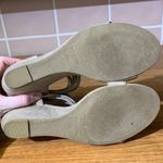 American Rag Strappy Suede Wedge Sandals Boho Fringe Tassel Ankle Zip Womens 9.5 Photo 3