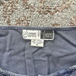 Vintage Scenes for Teens Button Down Embroidered Denim Top Blue XL Photo 2