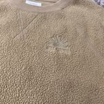 Billabong Golden Tan Sherpa Crew Sweatshirt Women’s Small Photo 2
