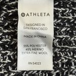Athleta Switchback Pullover Sweater V Neck Wool Blend Black Marl Size M Photo 6