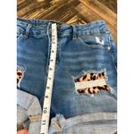 Judy Blue  Shorts Womens XL Distressed Denim Rocker Cheetah Preppy Boho Cowgirl Photo 5