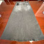 joe's jeans Joe's Faye Jean Maxi Skirt Sz 26 Black Faded Denim Photo 11