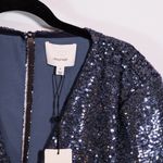 Cinq à Sept NEW Cinq A Sept Skylar Sequin Embellished Sparkle Mini Dress In Onyx Blue 6 Photo 1