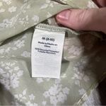 No Boundaries  Light Green Floral Crop Top Blouse; medium Photo 9