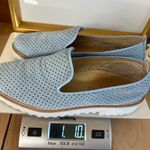 Paul Green Cailey Loafer Light Blue Perforated Slip-on White Sole Size 8 US Photo 11