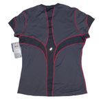 ASICS Gray NYC Road Runners Marathon Short Sleeve Shirt Womens Size Medium NWT Photo 8